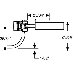 Kadee HO #156 'Scale' Whisker Metal Couplers with Draft Gear boxes Long 25/64" Centerset Shank - 2 Pair