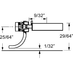 Kadee HO #158 'Scale' Whisker Metal Couplers with Draft Gear boxes Medium 9/32" Centerset Shank - 2 Pair