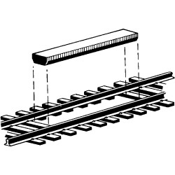 Kadee HO #312 Between-the-Rails Permanent Magnet non-delayed Magnetic Uncoupler - 1 Pair