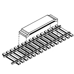 Kadee HO #322 Between-the-Rails Code 83 Delayed-Action Magnetic Uncoupler - 1 Pair