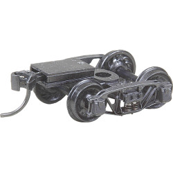Kadee HO #510 Andrews 1898 Trucks with Ready-to-Mount #148 Whisker Metal Couplers 33 inch Ribbed Back Wheels Metal Fully Sprung - 1 Pair
