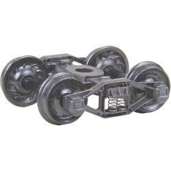 Kadee HO #554 Bettendorf T-Section Self Centering Trucks with 33 inch Ribbed Back Wheels Metal Fully Sprung - 1 Pair