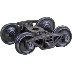 Kadee HO #580 Bettendorf AAR Self Centering Caboose Trucks with 33 inch Smooth Back Wheels Leaf Spring 'HGC' - 1 Pair