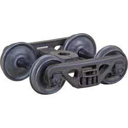 Kadee HO #1560 ASF Barber S-2 70-Ton ACL Roller Bearing Self Centering Trucks with 33 inch Smooth Back Code 88 Semi-Scale Wheels 'HGC' - 1 Pair