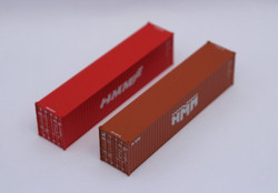 Jacksonville Terminal Company N 405805 40' High Cube Container Mixed Pack HMM 2-Pack