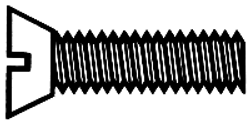 Walthers Tools & Screws 947-1066 1-72 Brass Flat Head Machine Screws 1/2 x .073 inch - 1.27 x 0.19 cm - 10 per package