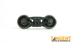 Tangent HO 103 50-Ton ASF Cast Steel Spring Plank Trucks with 33" Semi-Scale Tread 0.088" All-Metal Precision Wheelsets - 1 Pair