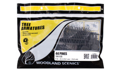 Woodland Scenics TR1125 Tree Armatures Kit - Pine - 44/pkg from 4" - 6"