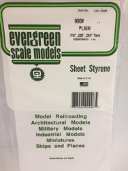 Evergreen Scale Models 9008 - Plain Opaque White Polystyrene Sheets Assortment Pack - 3 Pieces
