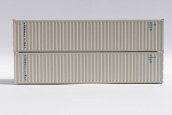 Jacksonville Terminal Company N 405347 40' Standard Height 8'6 corrugated side steel container FARRELL LINES FRLU  2-Pack