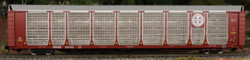 Intermountain N 194100-03 Bi-Level Autorack BNSF 'Brown - Circle Cross Logo' BNSF #300203