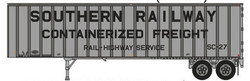 Trainworx N 40435-04 40' Exterior Post Flexi-Van Trailer Southern Railway 'Containerized Freight' SC #2 
