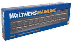 Walthers Mainline HO 910-8005 89' Flatcar with Bi-Level Open Auto Rack Baltimore & Ohio Rack Trailer Train Flatcar TTBX #962924