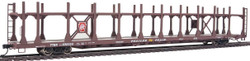 Walthers Mainline HO 910-8022 89' Flatcar with Bi-Level Open Auto Rack Pennsylvania Rack Trailer Train Flatcar TTBX #930020