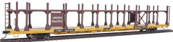 Walthers Mainline HO 910-8026 89' Flatcar with Bi-Level Open Auto Rack Union Pacific Rack Trailer Train Flatcar TTBX #963120