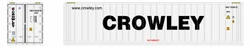Atlas N 50006003 40' Refrigerated Container CROWLEY Set #2 3-Pack