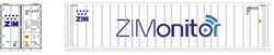 Atlas N 50006005 40' Refrigerated Container ZIM 'Monitor' Set #2 3-Pack