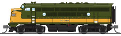 Broadway Limited Imports N 6845 EMD F3A Paragon4 Sound/DC/DCC - Grand Trunk Western Olive Green & Imitation Gold GTW #9013