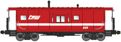 Bluford Shops N 40140 International Car Company Half-Bay Window Caboose Toledo Peoria & Western TPW #508