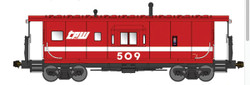 Bluford Shops N 40411 International Car Company Half-Bay Window Caboose Toledo Peoria & Western TPW #509