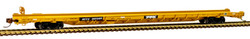 Atlas N 50005539 F89J Flat Car with triple hitches TTX 'yellow' RTTX #601263