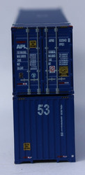 Jacksonville Terminal Company N 535006 Ocean 53' Corrugated Side Containers APL 'large Logo No Lift' Set #1 2-Pack