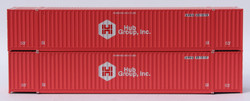 Jacksonville Terminal Company N 535067 53' High Cube Corrugated Side Containers UPHU 'faded patch of ex-HUB Group' set #2 2-Pack