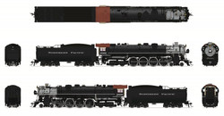 Broadway Limited Imports HO 6963 Northern Pacific A-3 4-8-4 Northern with Paragon4 Sound/DC/DCC & Smoke 'post-1947 Black Boiler' NP #2666