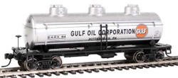 Walthers Mainline HO 910-1135 36' 3-Dome Tank Car Gulf Oil SHPX #64