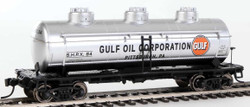 Walthers Mainline HO 910-1135 36' 3-Dome Tank Car Gulf Oil SHPX #64
