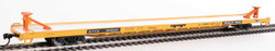 Walthers Mainline HO 910-5719 89' Channel Side Flatcar Trailer-Train ‘Yellow Black Twin 45’ KTTX #150529 