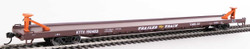 Walthers Mainline HO 910-5728 89' Channel Side Flatcar Trailer-Train ‘1960s Brown Twin 45’ KTTX #150469 