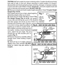 Micro Trains Line N 00110003 (1016-10) Universal Body Mount Couplers Medium Shank Bulk Pack – 10  pair