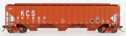 Tangent Scale Models HO 20075-09 Pullman-Standard PS-2CD 4750 Covered Hopper KCS ‘Delivery Brown 12-1979’ KCS #307718