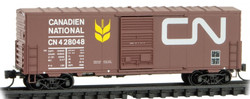 Micro Trains Line N 024 00 510 40’ Single Door Boxcar Canadian National CN #428048
