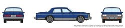Rapido Trains Inc HO 800003 1980-1985 Chevrolet Caprice Sedan - Dark Blue