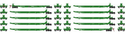 Athearn RTR HO ATH15662 IMPACK Spine Car SSIX #100101 10-Pack
