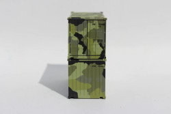 Jacksonville Terminal Company N 205390 20' Standard Height Corrugated Side Containers MILITARY SERIES APMU Camo 'B' No Sand 2-Pack