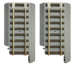 WalthersTrainline HO 931-1370 Power-Loc Code 100 Nickel Silver Track Adapter 2-Pack