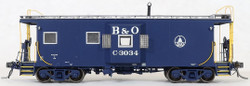 Tangent Scale Models HO 60021-02 International Car Company B&O Class I-18 Steel Bay Window Caboose Baltimore & Ohio 'Original Blue 1965 w/ Screens' B&O #C-3005