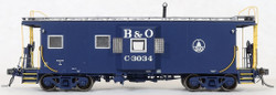 Tangent Scale Models HO 60021-03 International Car Company B&O Class I-18 Steel Bay Window Caboose Baltimore & Ohio 'Original Blue 1965 w/ Screens' B&O #C-3027