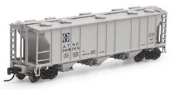 Athearn N ATH28329 Pullman Standard PS-2 2893 3-Bay Covered Hopper Santa Fe ATSF #300768