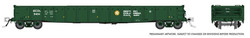 Rapido Trains Inc HO 50047A - 9409 - 52'6" Mill Gondola British Columbia Railway 'Dogwood Scheme' BCOL #9409