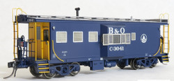 Tangent Scale Models HO 60010-07 International Car Company B&O Class I-18 Steel Bay Window Caboose Baltimore & Ohio 'Original Blue 1968+' B&O #C-3006