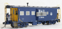 Tangent Scale Models HO 60010-09 International Car Company B&O Class I-18 Steel Bay Window Caboose Baltimore & Ohio 'Original Blue 1968+' B&O #C-3035
