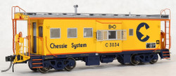 Tangent Scale Models HO 60028-01 International Car Company B&O Class I-18 Steel Bay Window Caboose 'Raceland Repaint 1979+’ B&O #C-3034