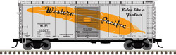 Atlas Master N 50005771 PS-1 40' Boxcar with 6' Door Western Pacific 'Billboard Feather' WP #19520