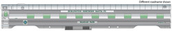 WalthersProto HO 920-15255 85' Pullman-Standard Regal Series 4-4-2 Sleeper Real Metal Finish Business Train #65 'Raton Pass'