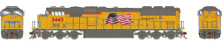 Athearn Genesis HO ATHG8522 DCC/Sound EMD SD60M Union Pacific 'Yellow Sill - Flag' UP #2442