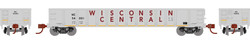 Athearn N ATH3561 52' Mill Gondola Wisconsin Central WC #54001